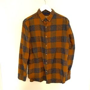 Free Nature flannel buttondown shirt M067